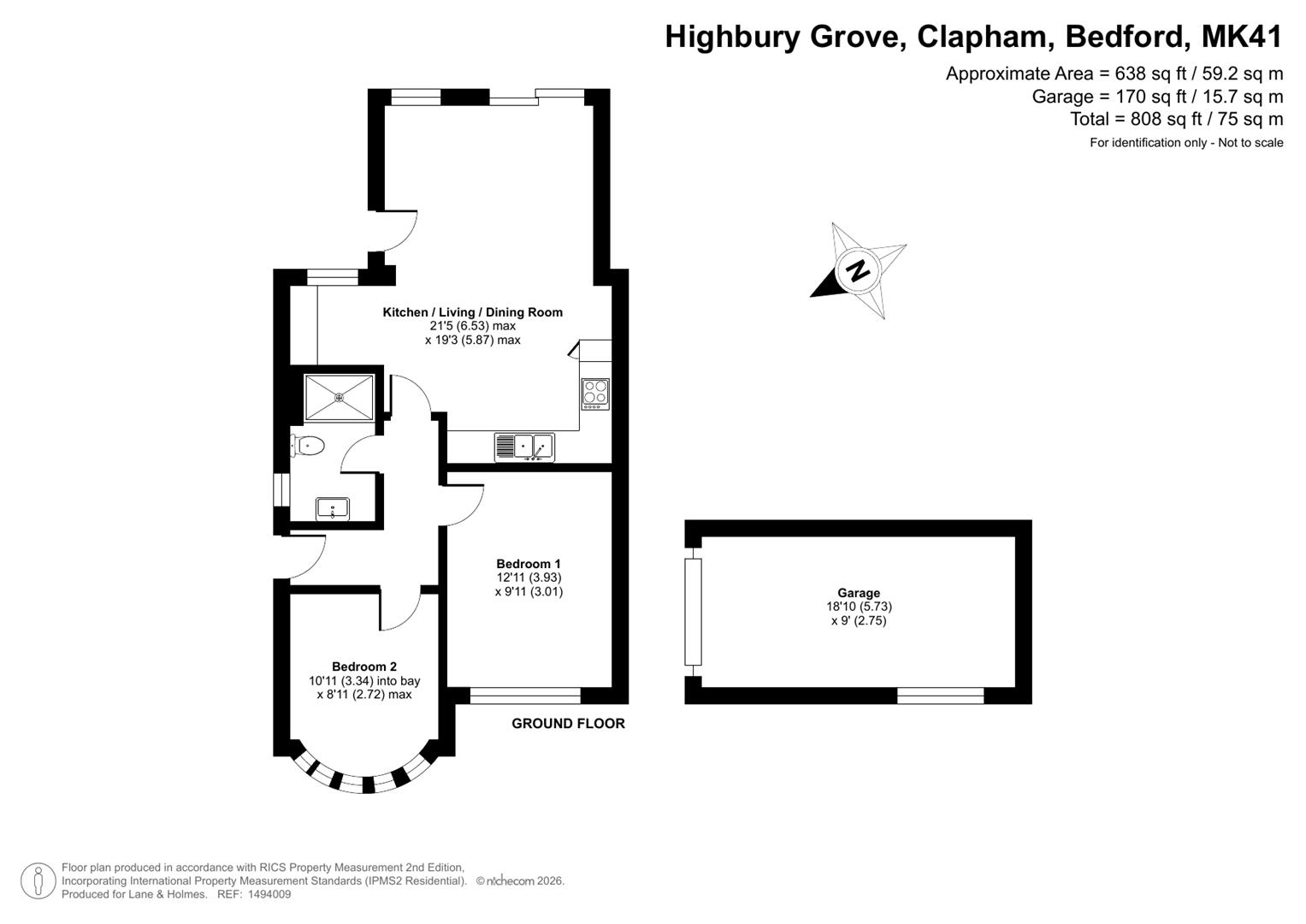 40, Highbury Grove, Bedford floorplan
