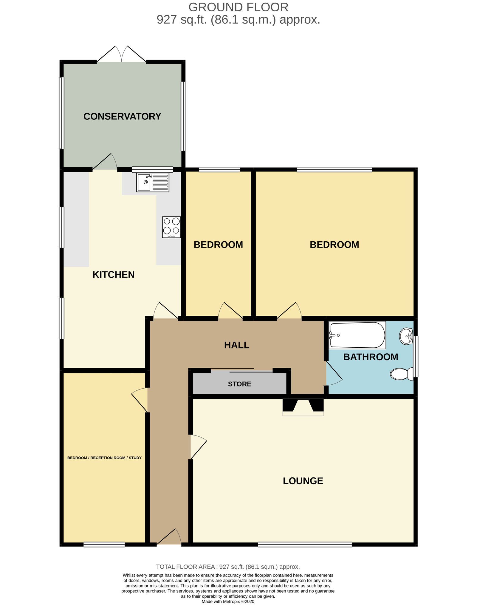 44, Elworth Road, Sandbach floorplan