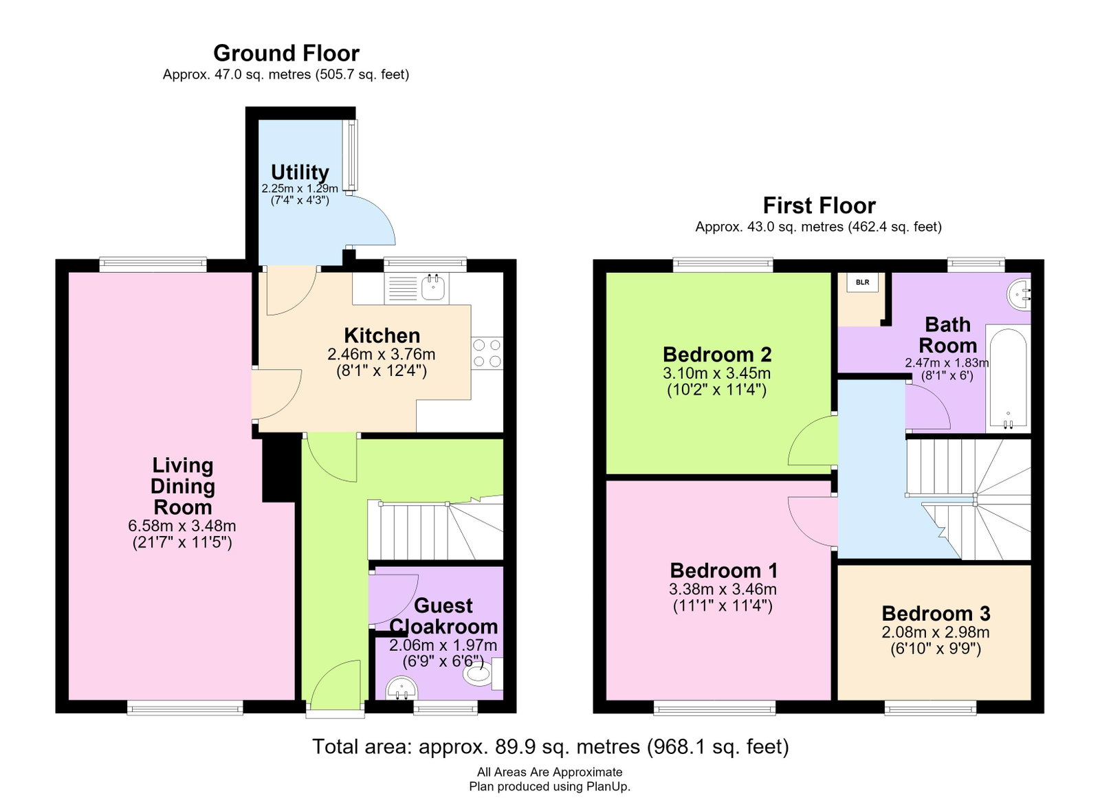 21, Fareham Crescent, Merryhill, Wolverhampton floorplan