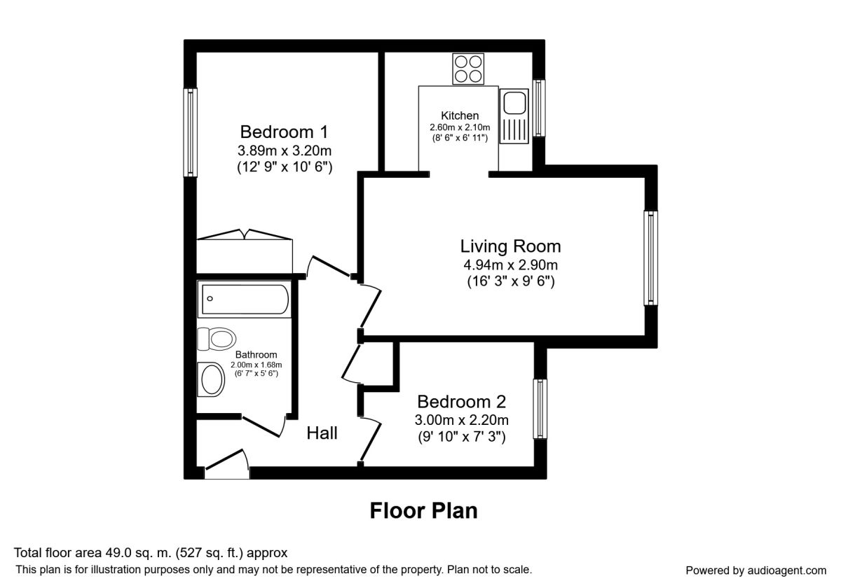 2 Bedrooms Flat to rent in Latimer Close, Widnes WA8