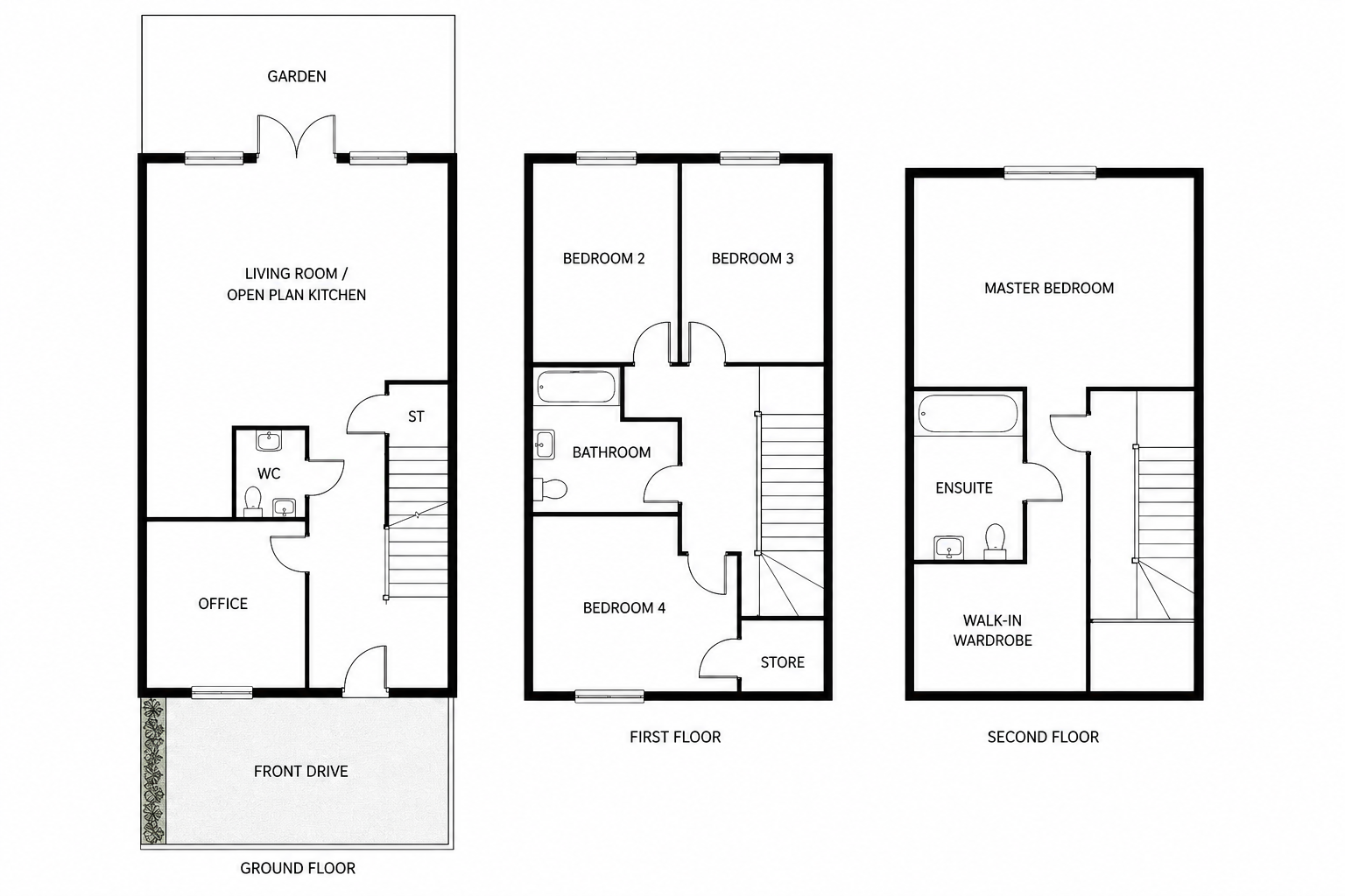 Garrick Road, Hendon floorplan