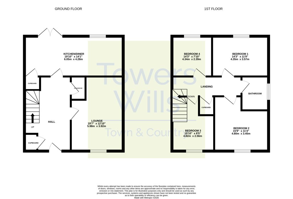 15, The Twines, Yeovil floorplan