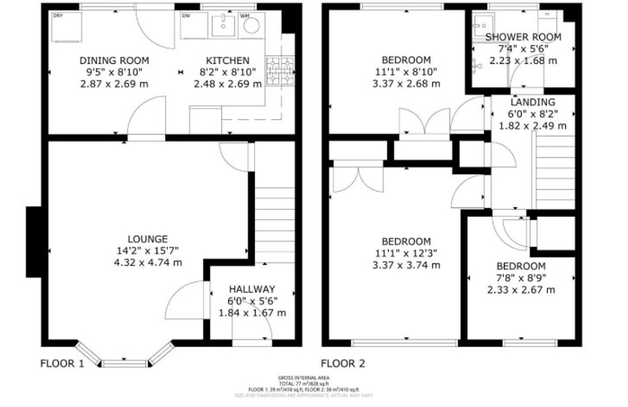 4 Howard Close, Hailsham floorplan