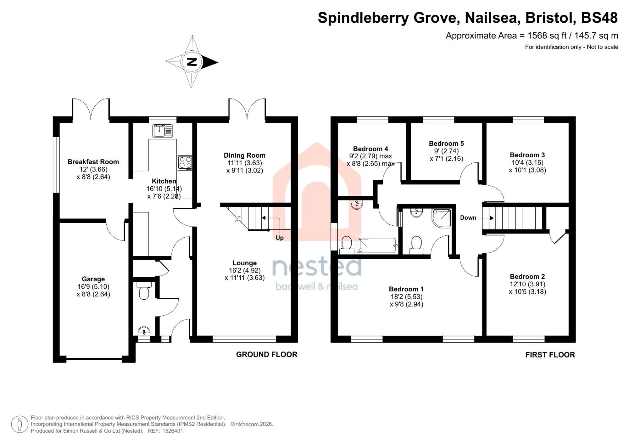 23 Spindleberry Grove, Bristol floorplan