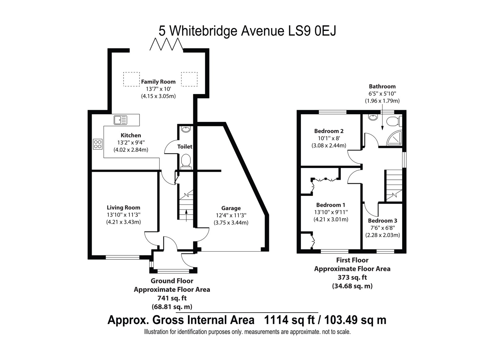 5, Whitebridge Avenue, Leeds floorplan