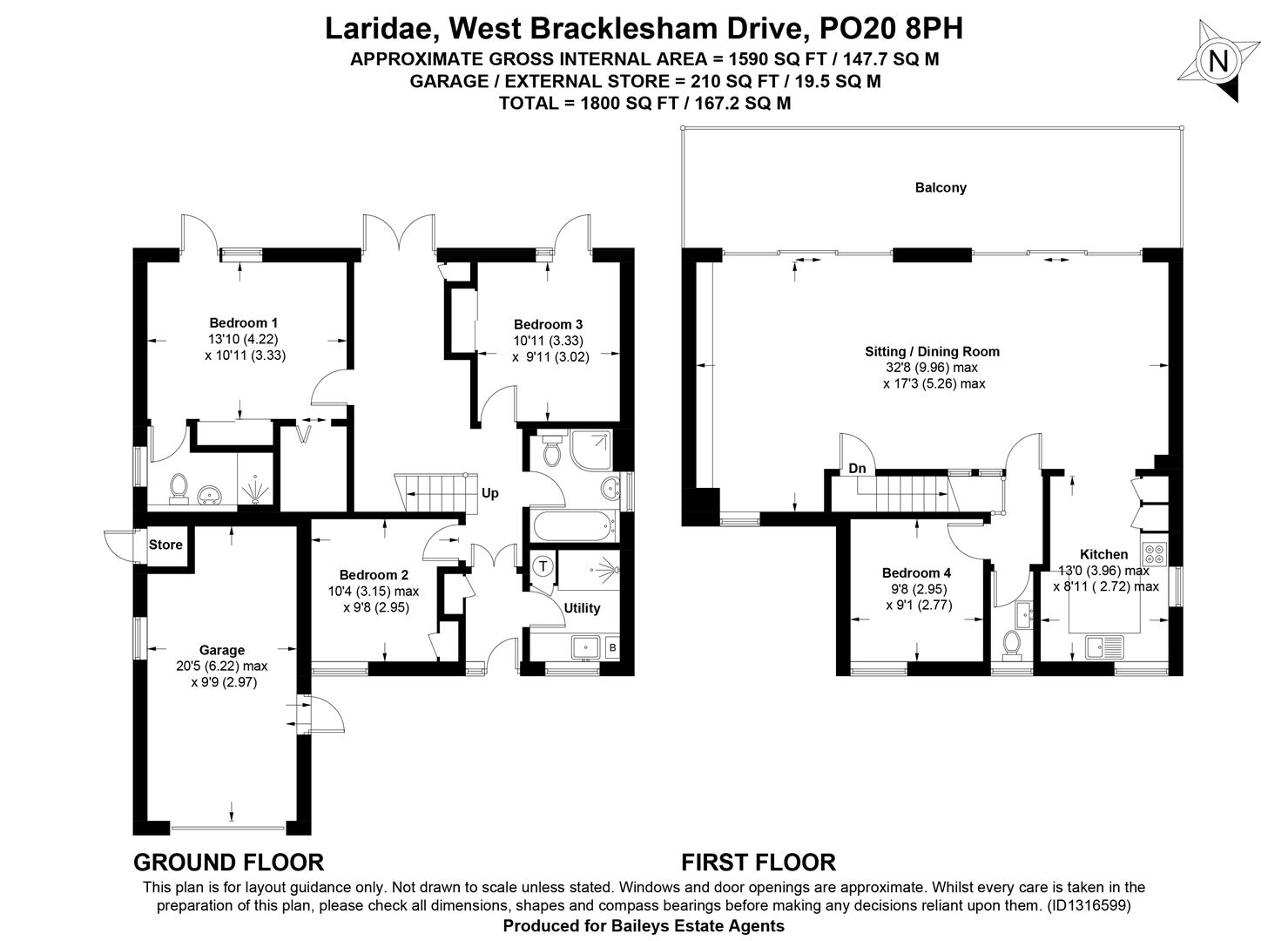 'Laridae', West Bracklesham Drive, Nr. Chichester floorplan