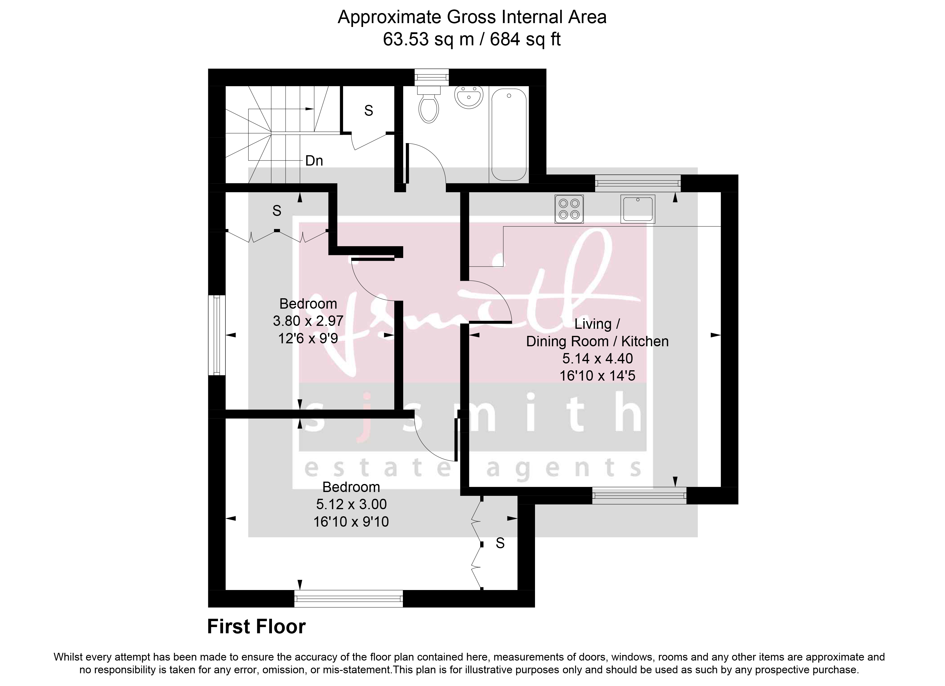 16a, Hadrian Close, Staines-upon-Thames floorplan