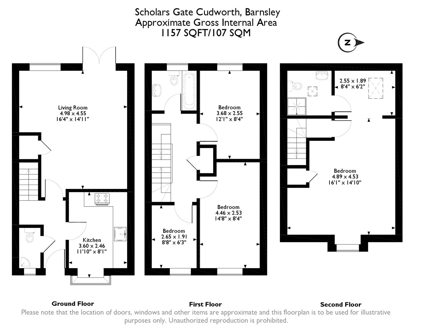 4 Bedrooms Town house for sale in Scholars Gate, Cudworth, Barnsley S72