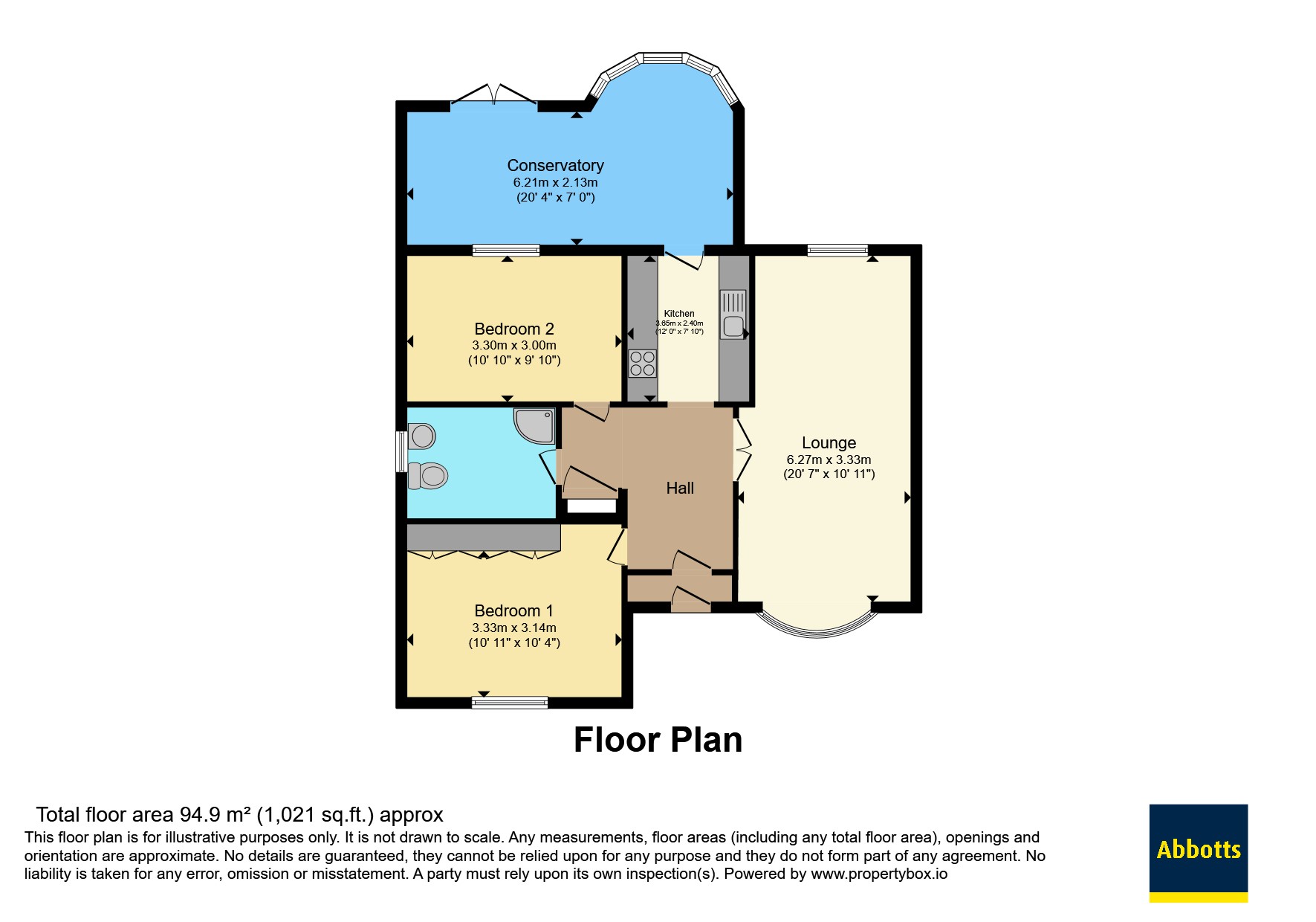 43, Tavistock Road, Chelmsford floorplan