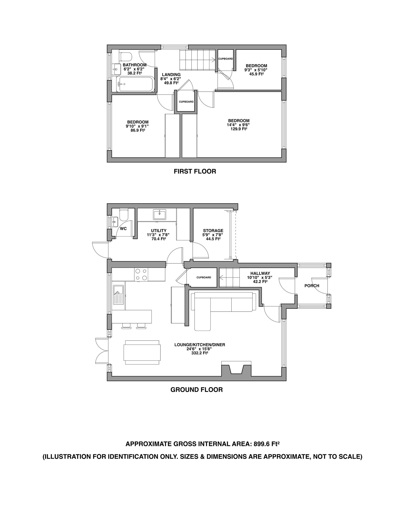 24, Jordan Close, Lichfield floorplan