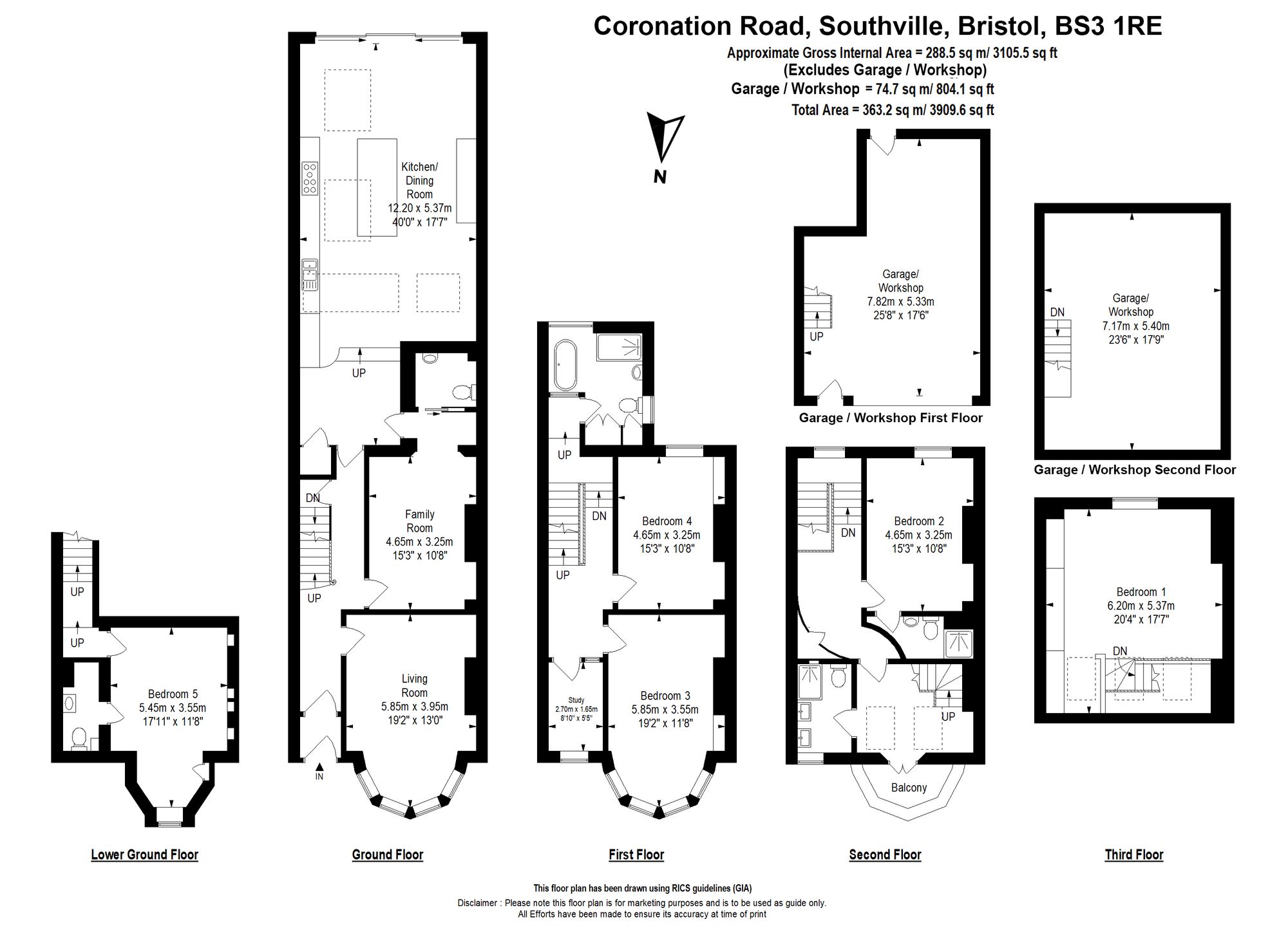 132 Coronation Road, Bristol floorplan