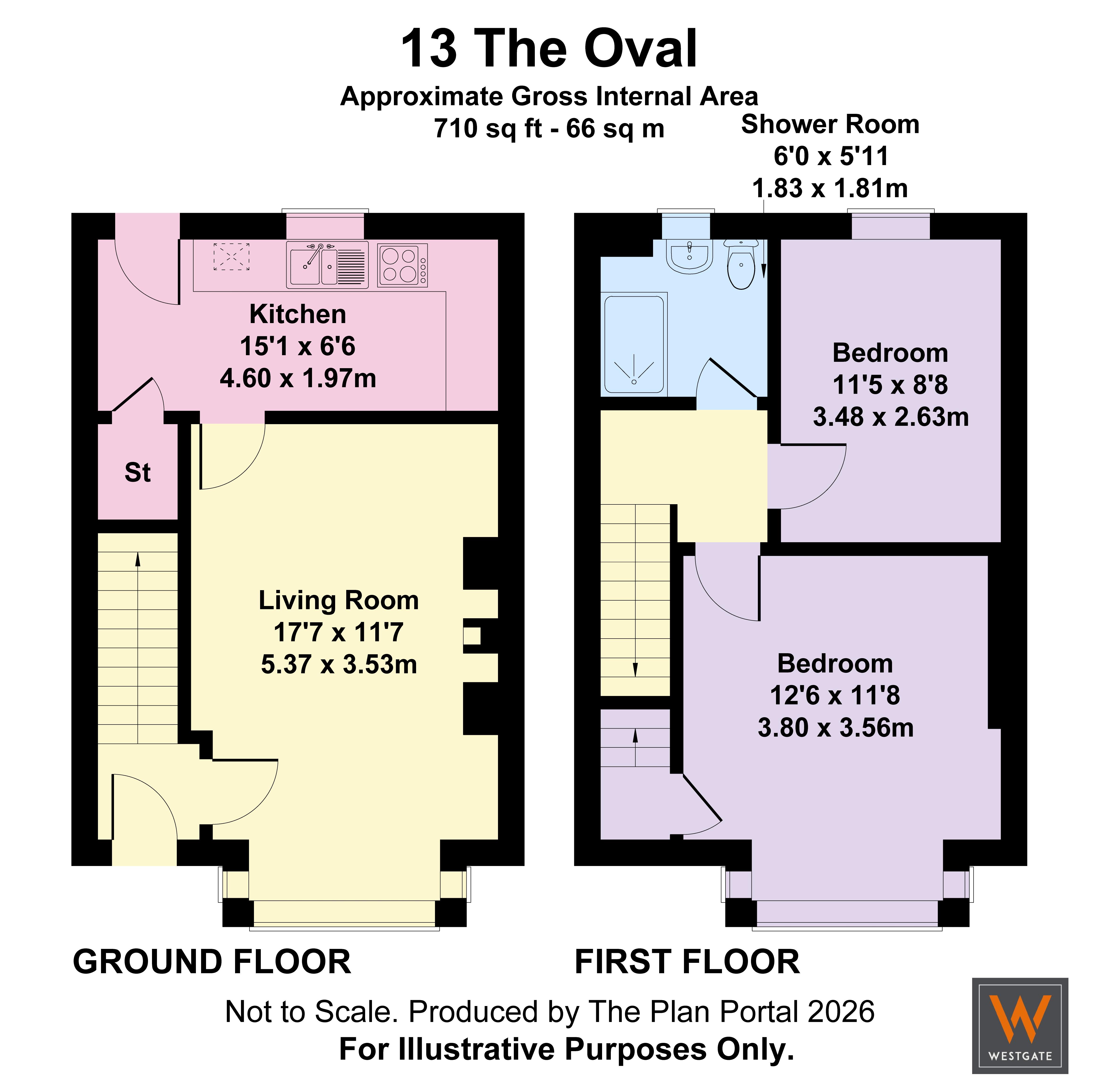 13, The Oval, Clarkston floorplan
