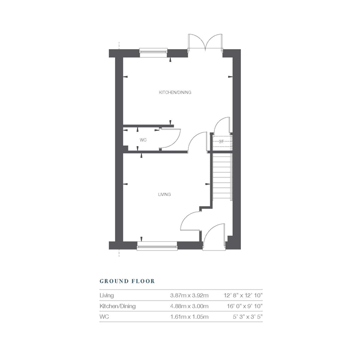 "Jasmine" at Comberton Road, Kidderminster DY10, 3 bedroom semi