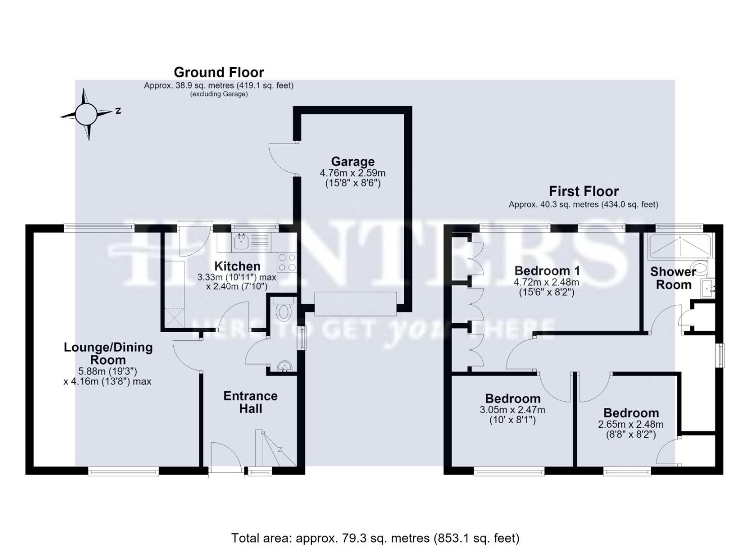 13, Yellow Hundred Close, Dursley floorplan