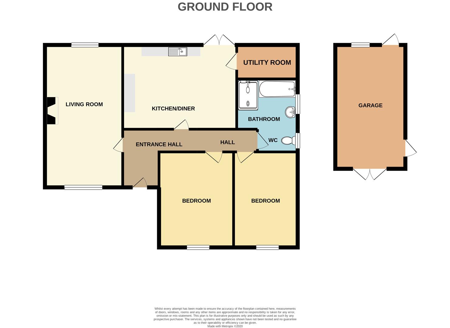 2 bed detached bungalow for sale in Station Road, Long Eaton