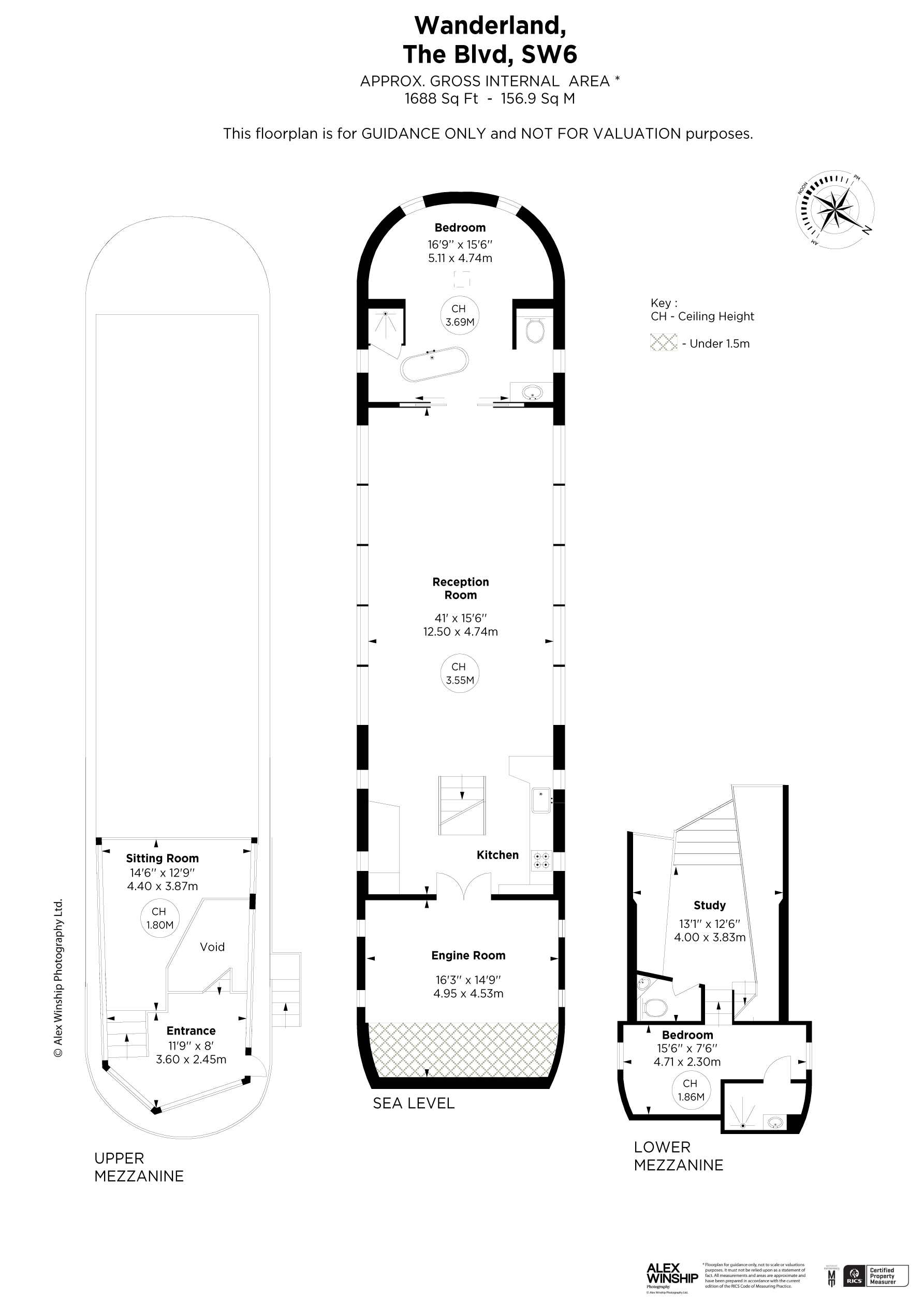 Houseboat, Imperial Wharf, London, SW6 floorplan