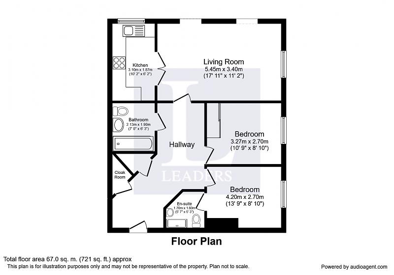 Flat 8 Cedar Rise, 93, Reigate Hill, Reigate floorplan