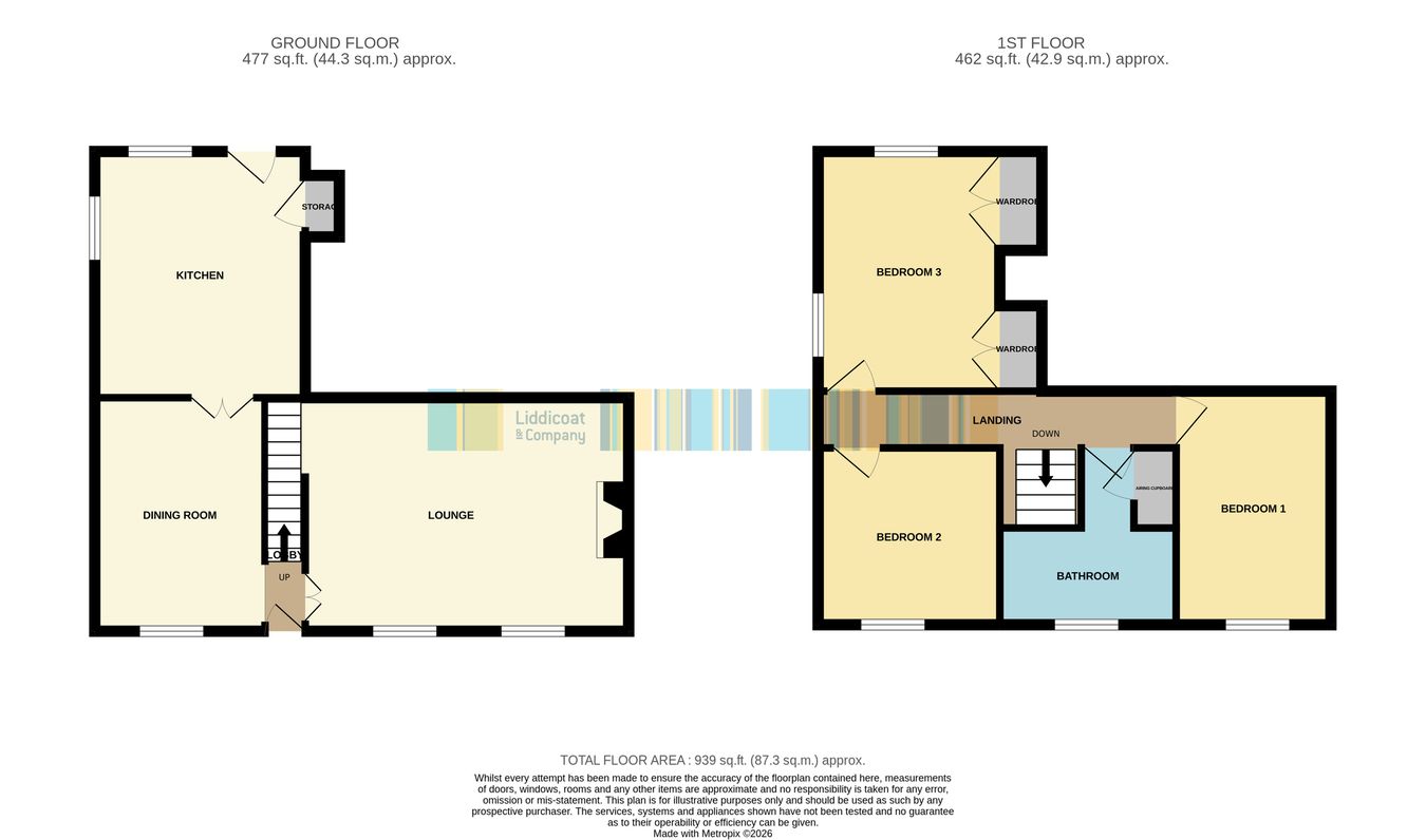 Wilben Cottage, Carloggas, St Austell floorplan