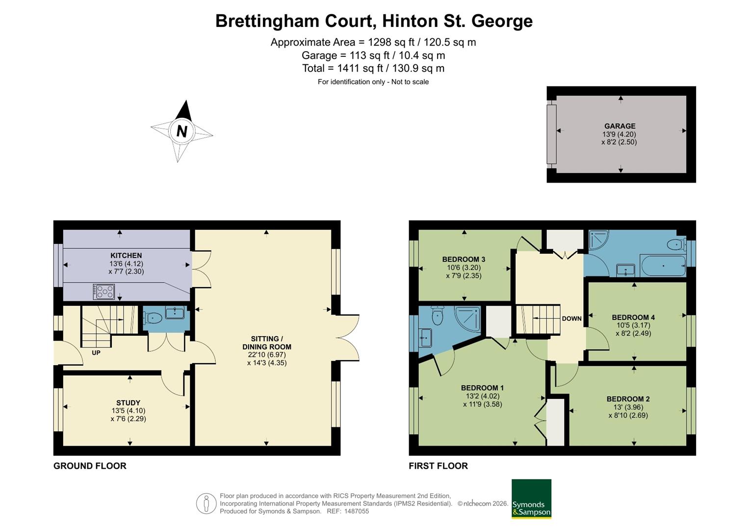 8, Brettingham Court, Hinton St. George floorplan