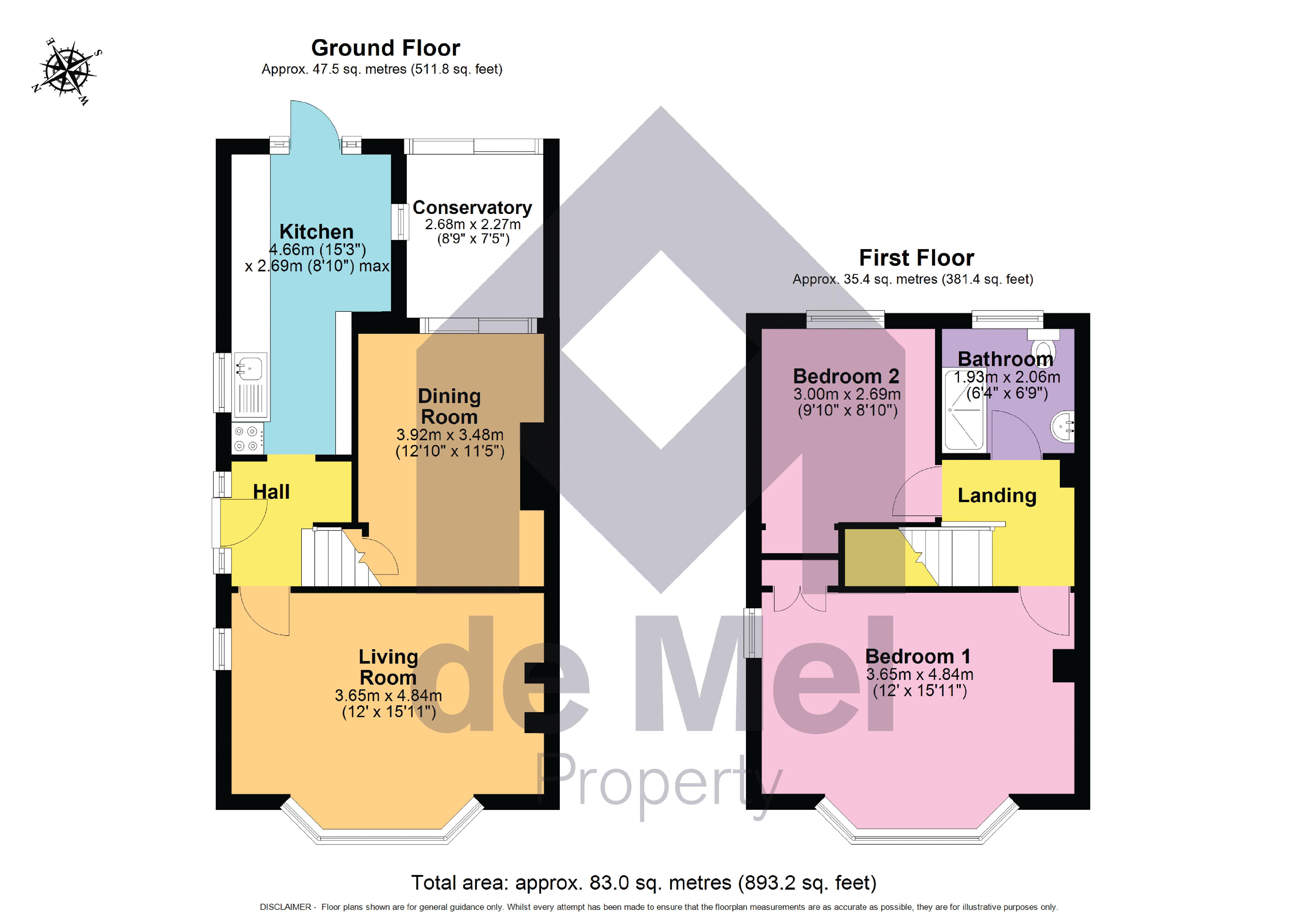 122, Brooklyn Gardens, Cheltenham floorplan