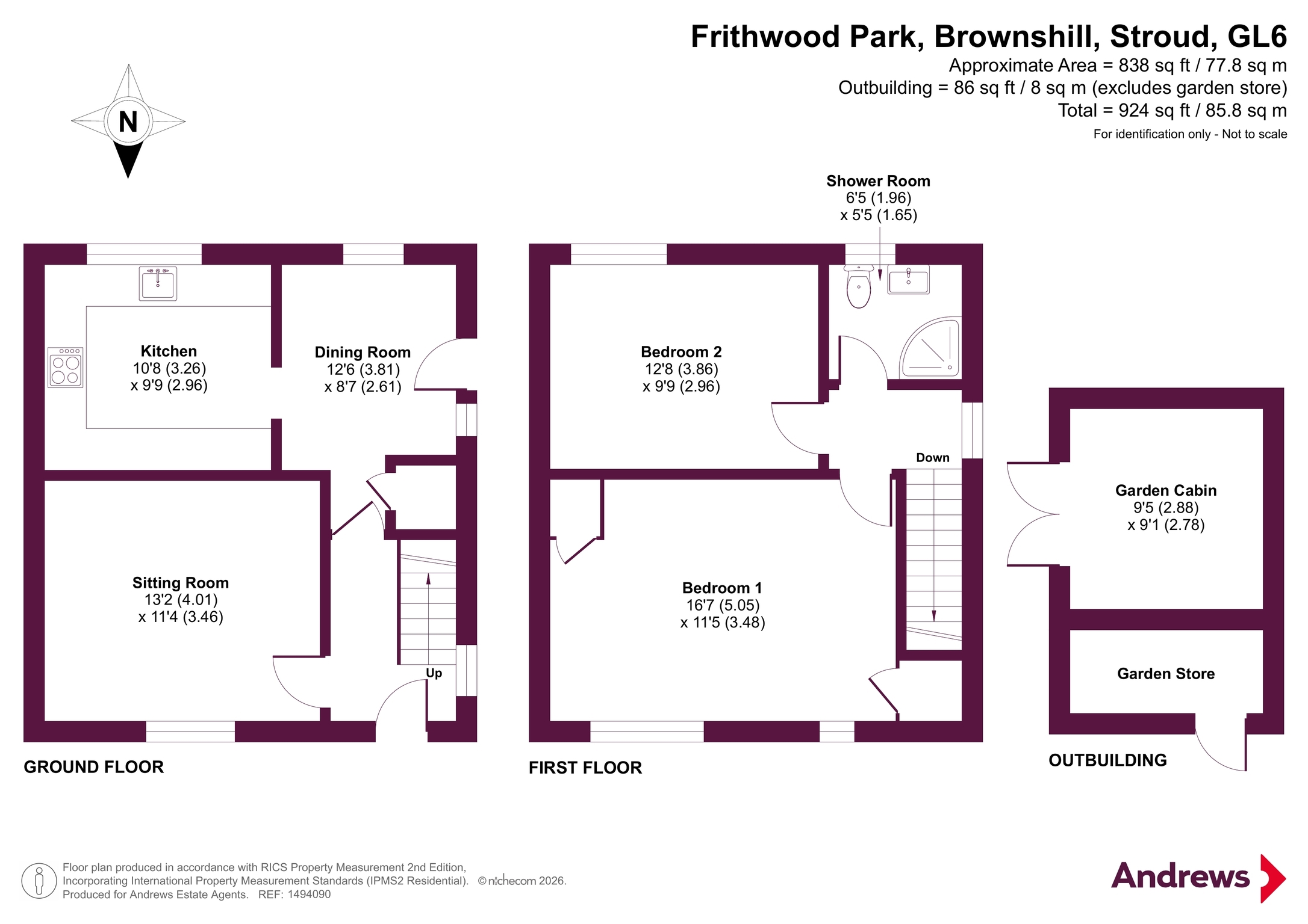 40, Frithwood Park, Stroud floorplan