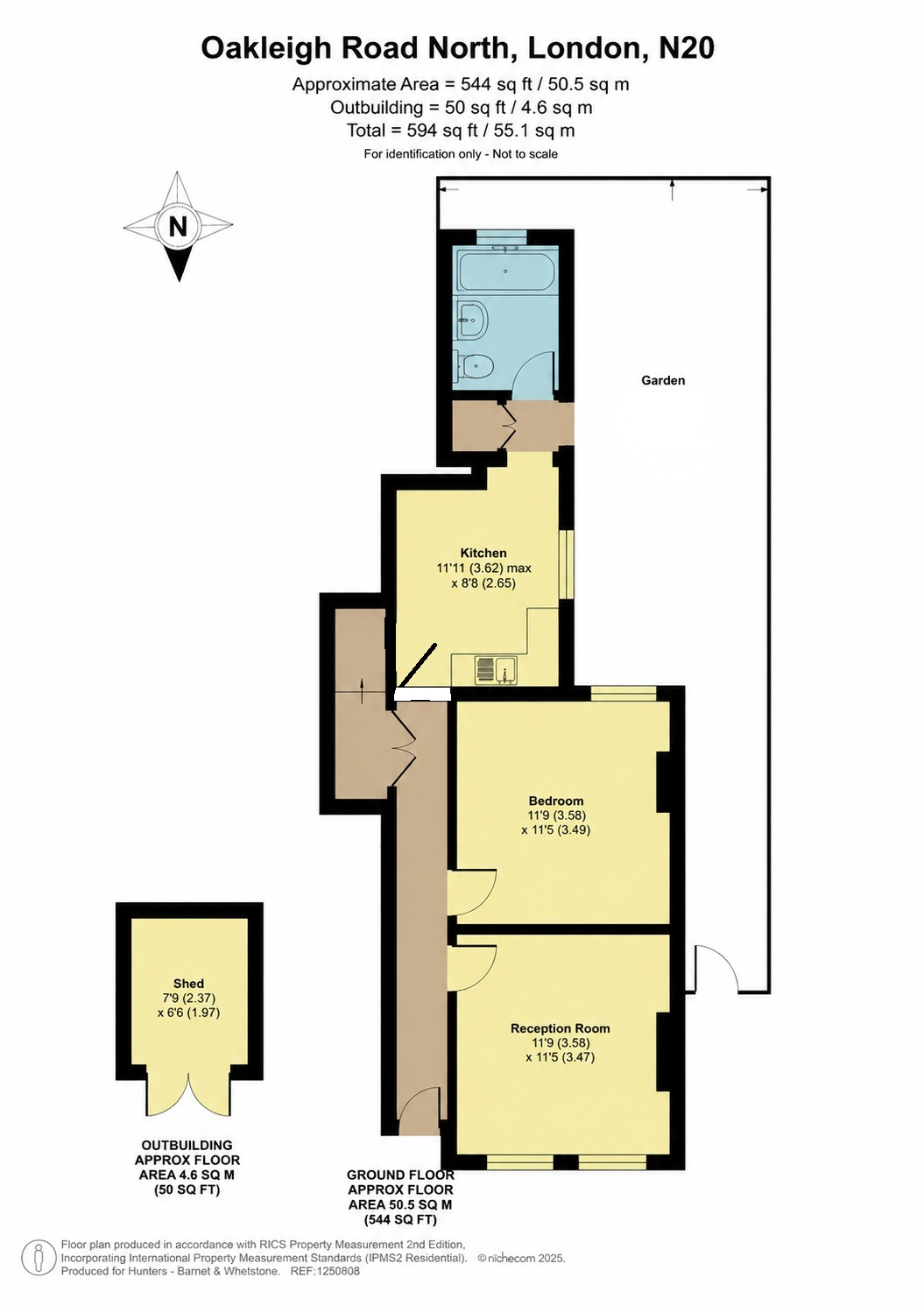 252, Oakleigh Road North, Whetstone floorplan
