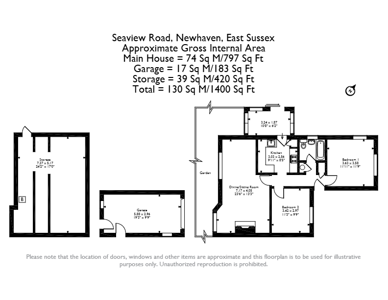 37, Seaview Road, Newhaven floorplan