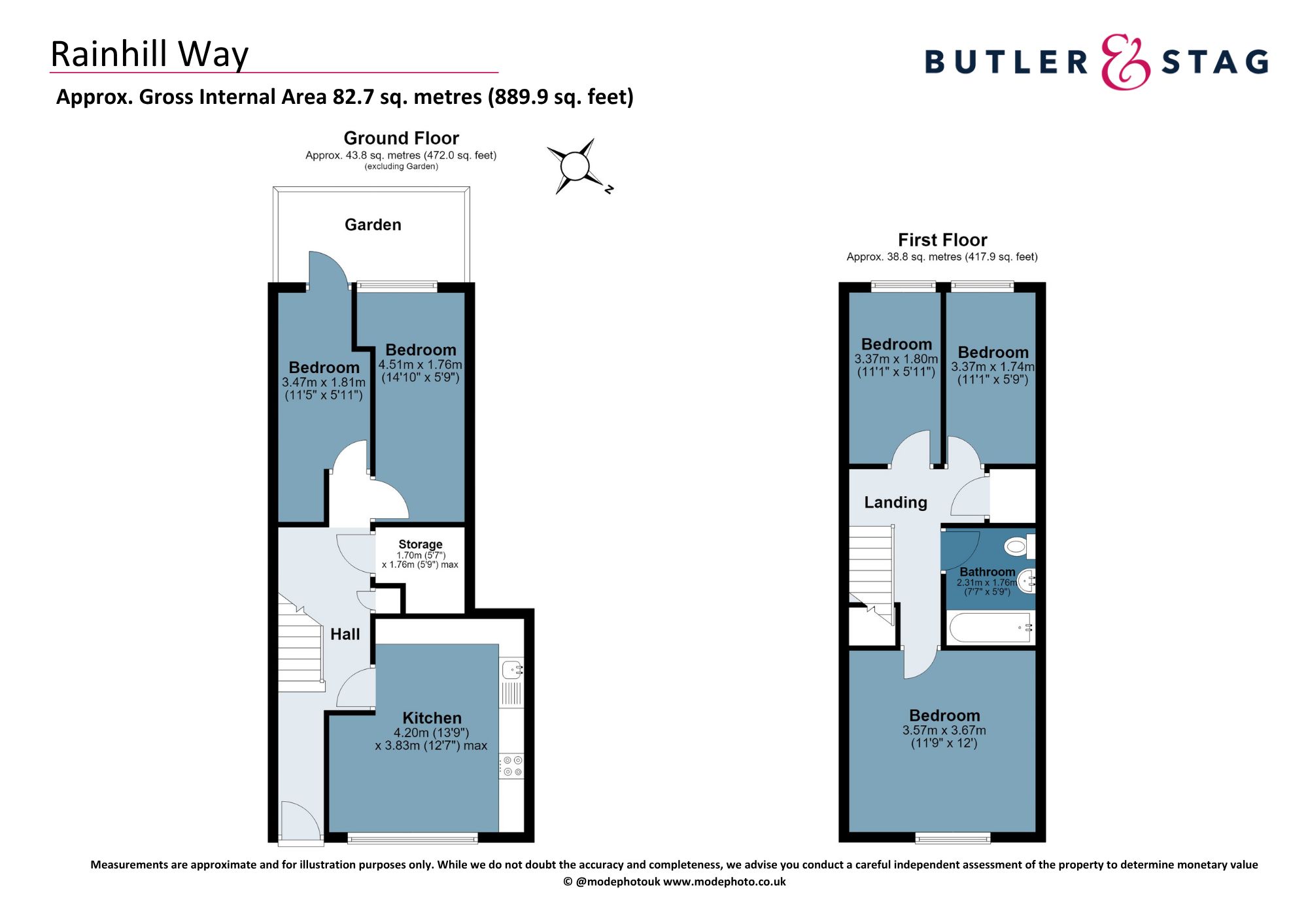 60 Rainhill Way, London floorplan