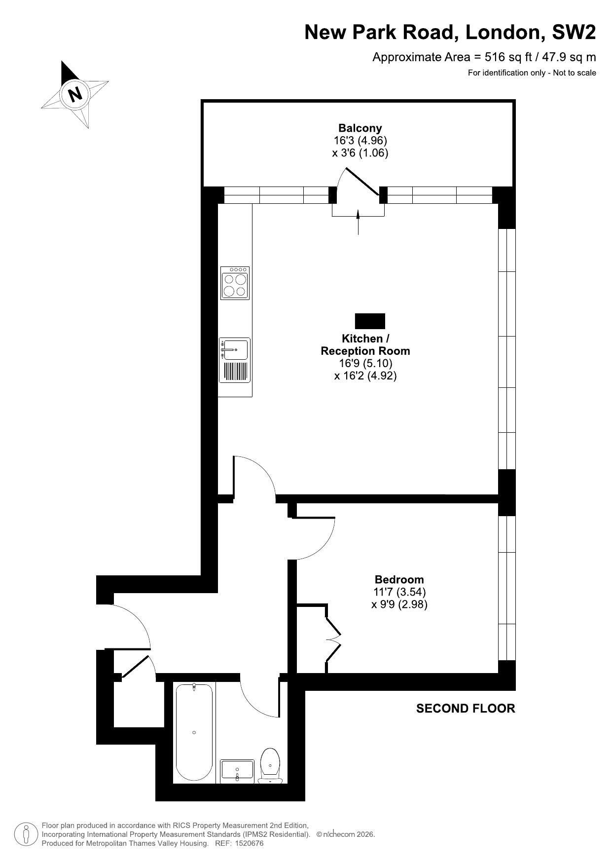 Courtenay House 9 New Park Road, Lambeth floorplan