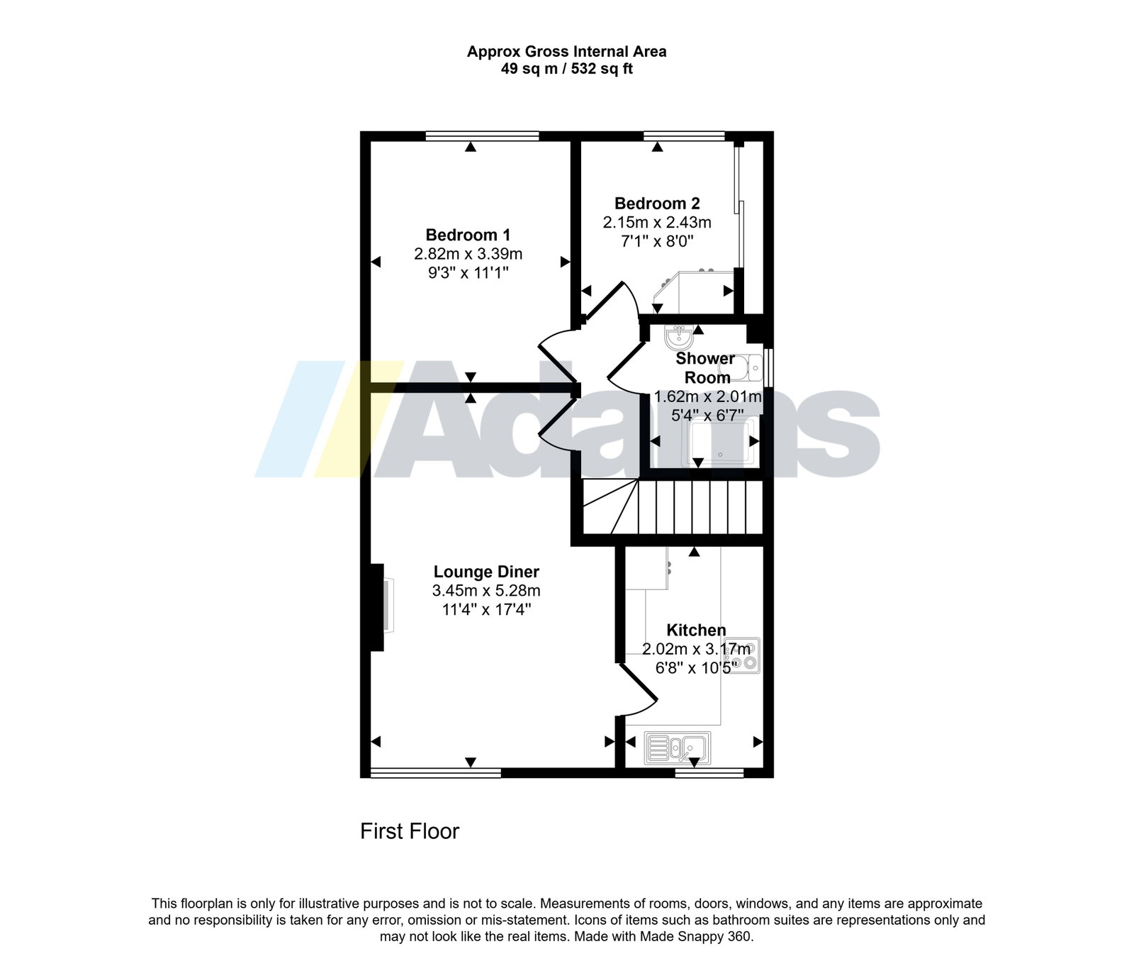 55, Canal Street, Runcorn floorplan
