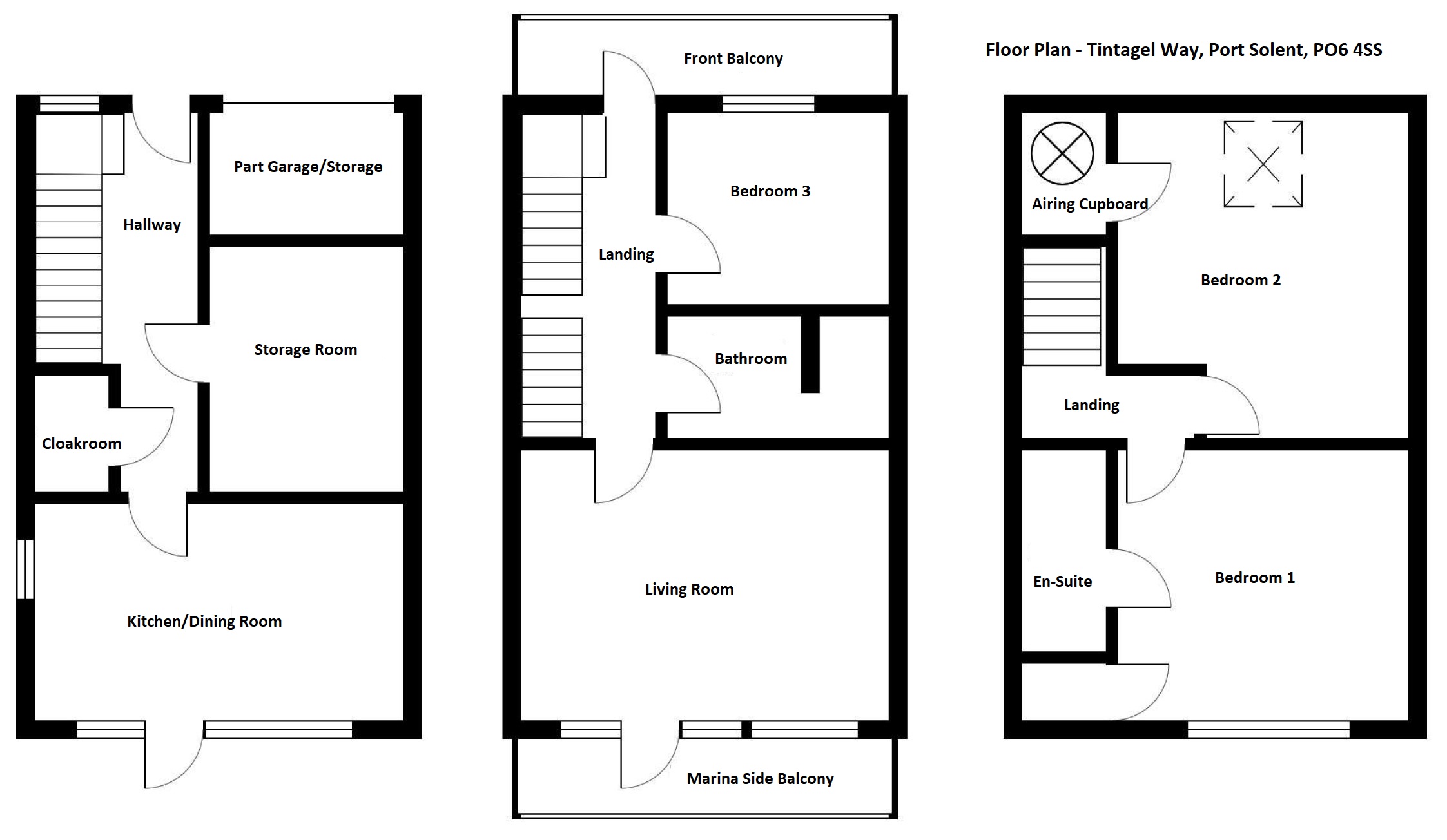 1, Tintagel Way, Portsmouth floorplan