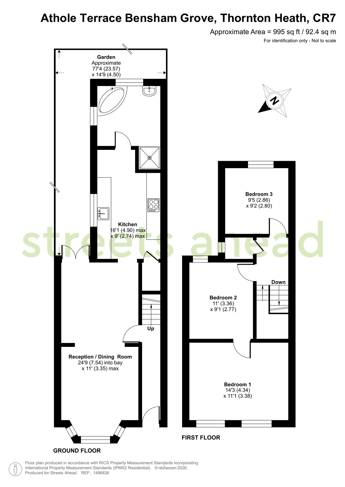 8 Athole Terrace,, Bensham Grove, Thornton Heath floorplan
