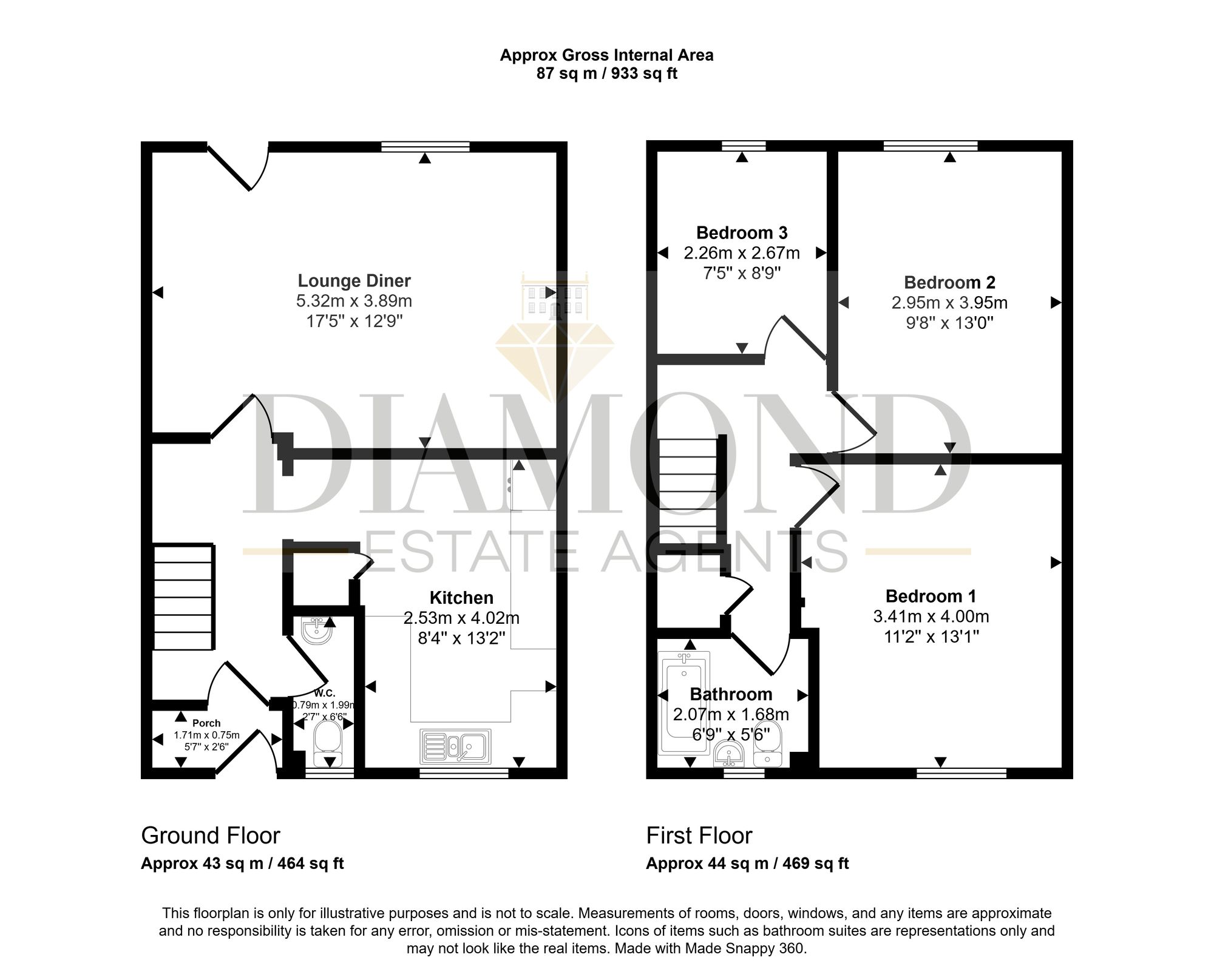 36 Highland Terrace, Cullompton floorplan