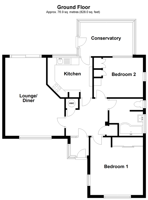 2 Bedrooms Detached bungalow for sale in Chestnut Close, Tenterden, Kent TN30