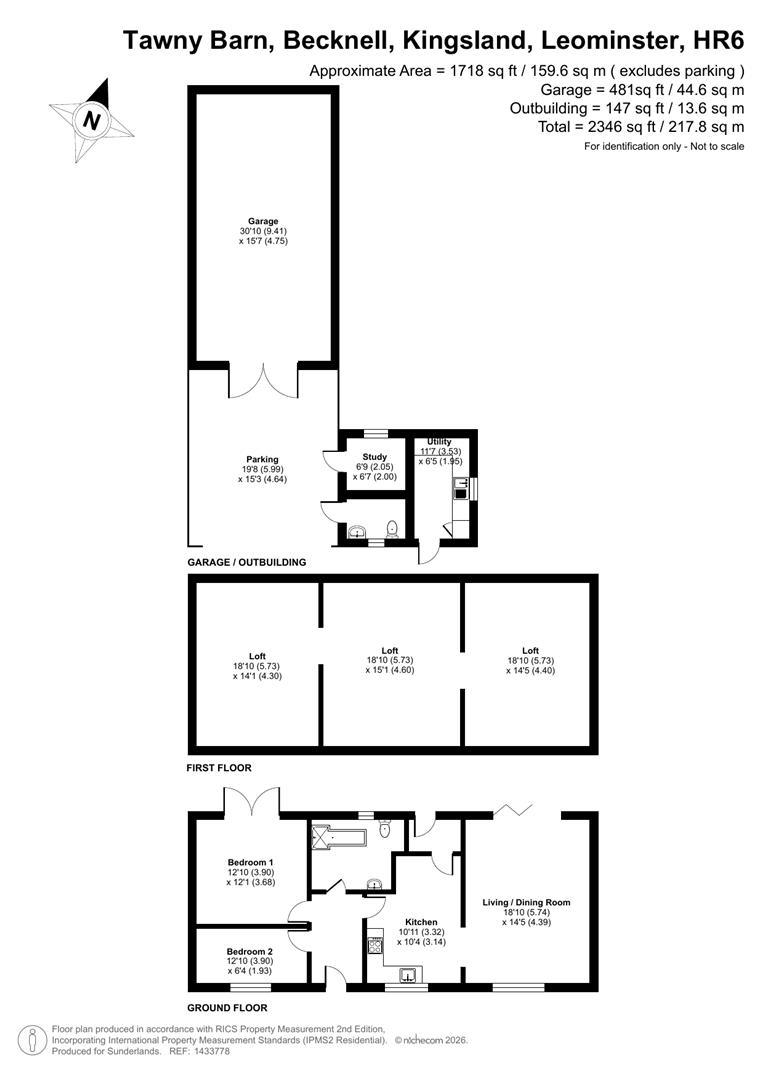Tawny Barn, Becknell, Leominster floorplan
