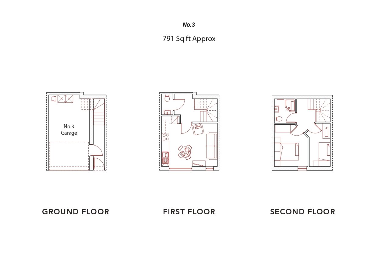 3 Drovers Mews,, Off Buller Road, Devon floorplan