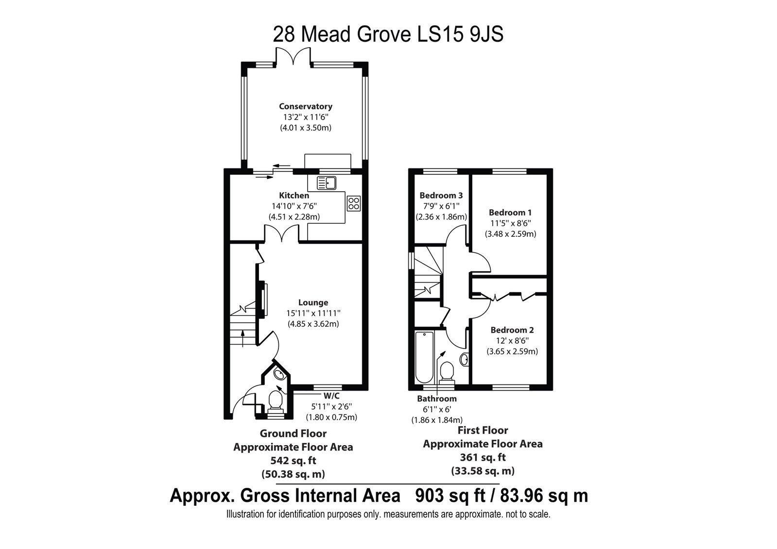 28, Mead Grove, Leeds floorplan