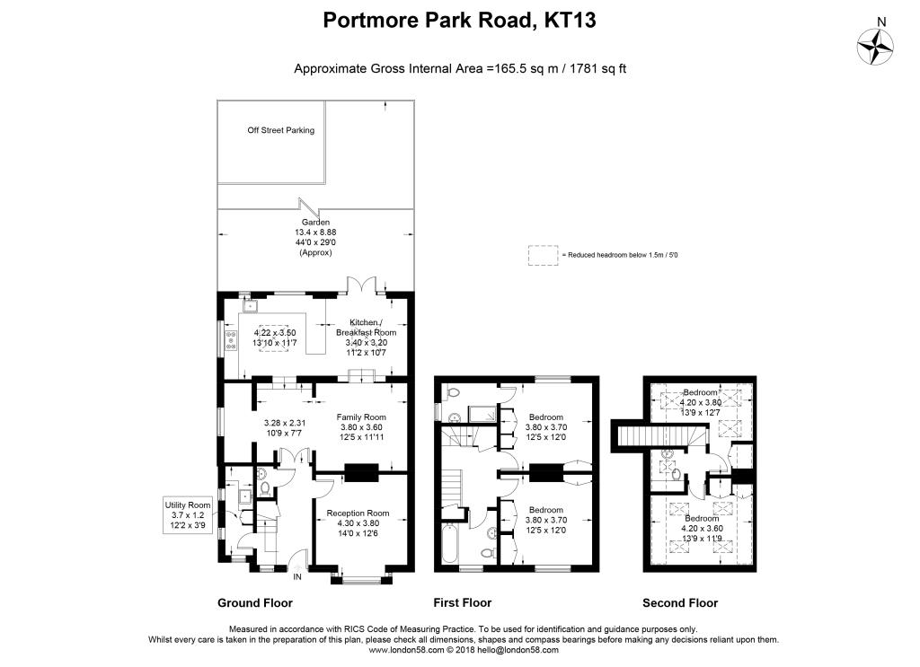 4 Bedrooms  to rent in Portmore Park Road, Weybridge, Surrey KT13