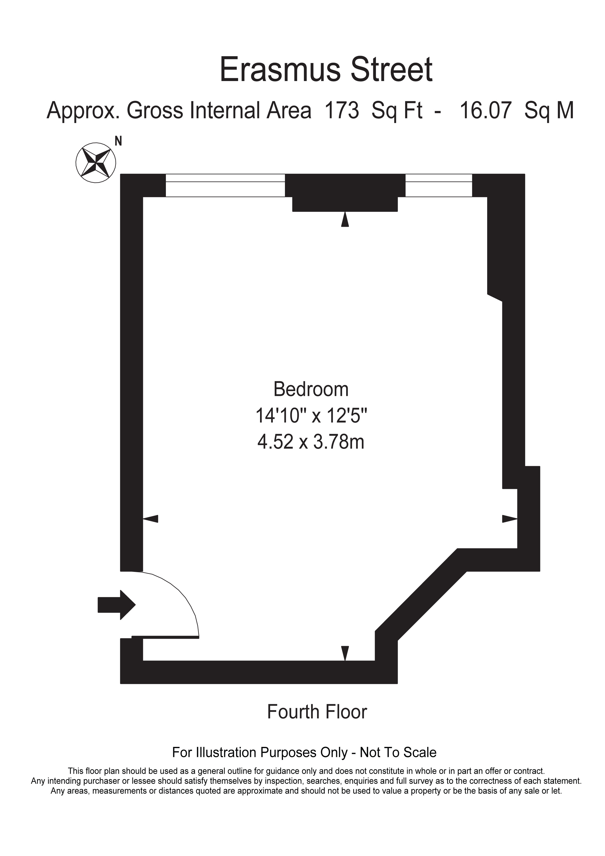 Room 2 Flat 30, Hogarth House,, Erasmus Street, London floorplan