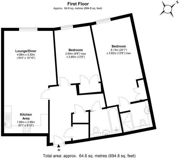 2 Bedrooms Flat to rent in Heathside Crescent, Woking GU22