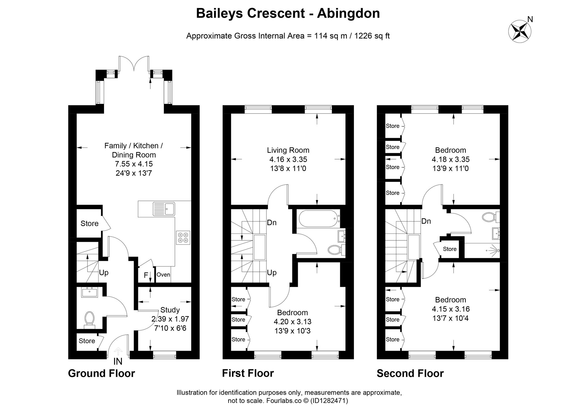 28 Baileys Crescent, Abingdon floorplan