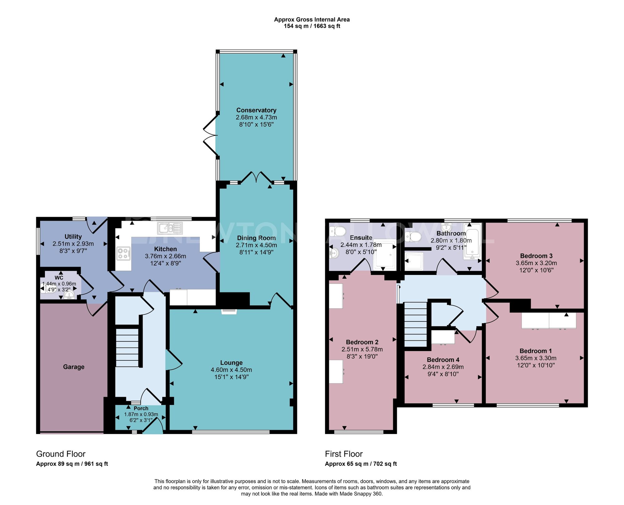 32 Oakham Drive, Coalville floorplan