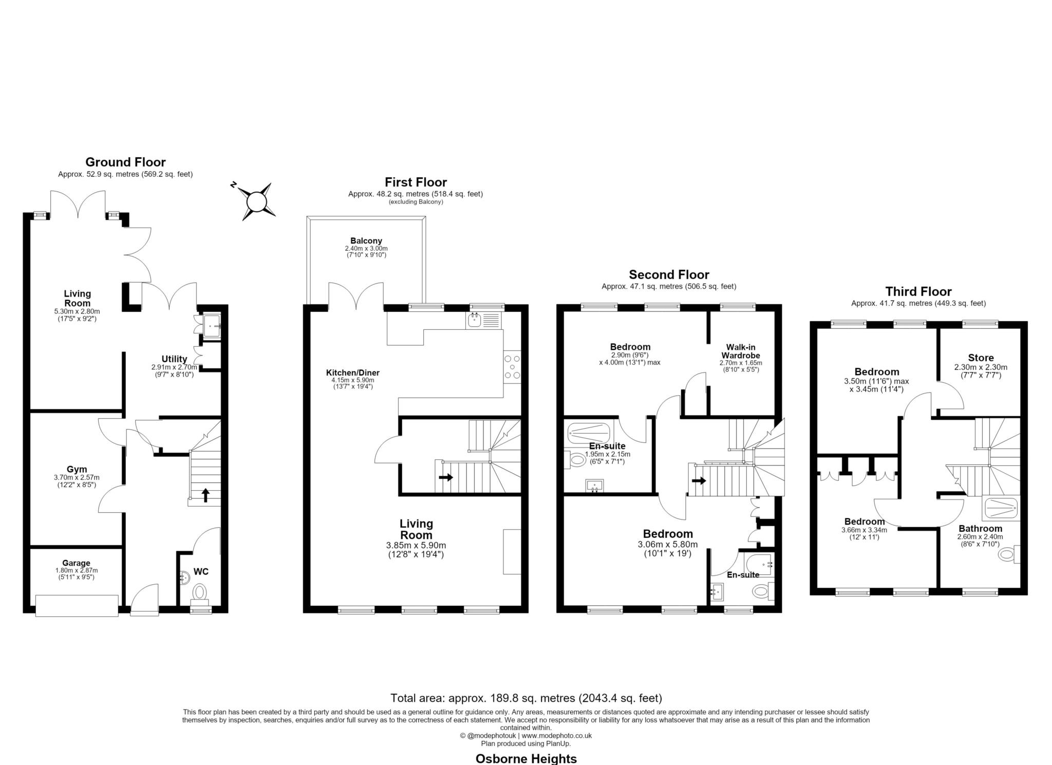 26, Osborne Heights, Brentwood floorplan