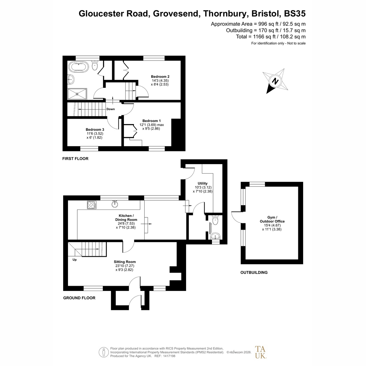 Hollybush, Gloucester Road, Bristol floorplan
