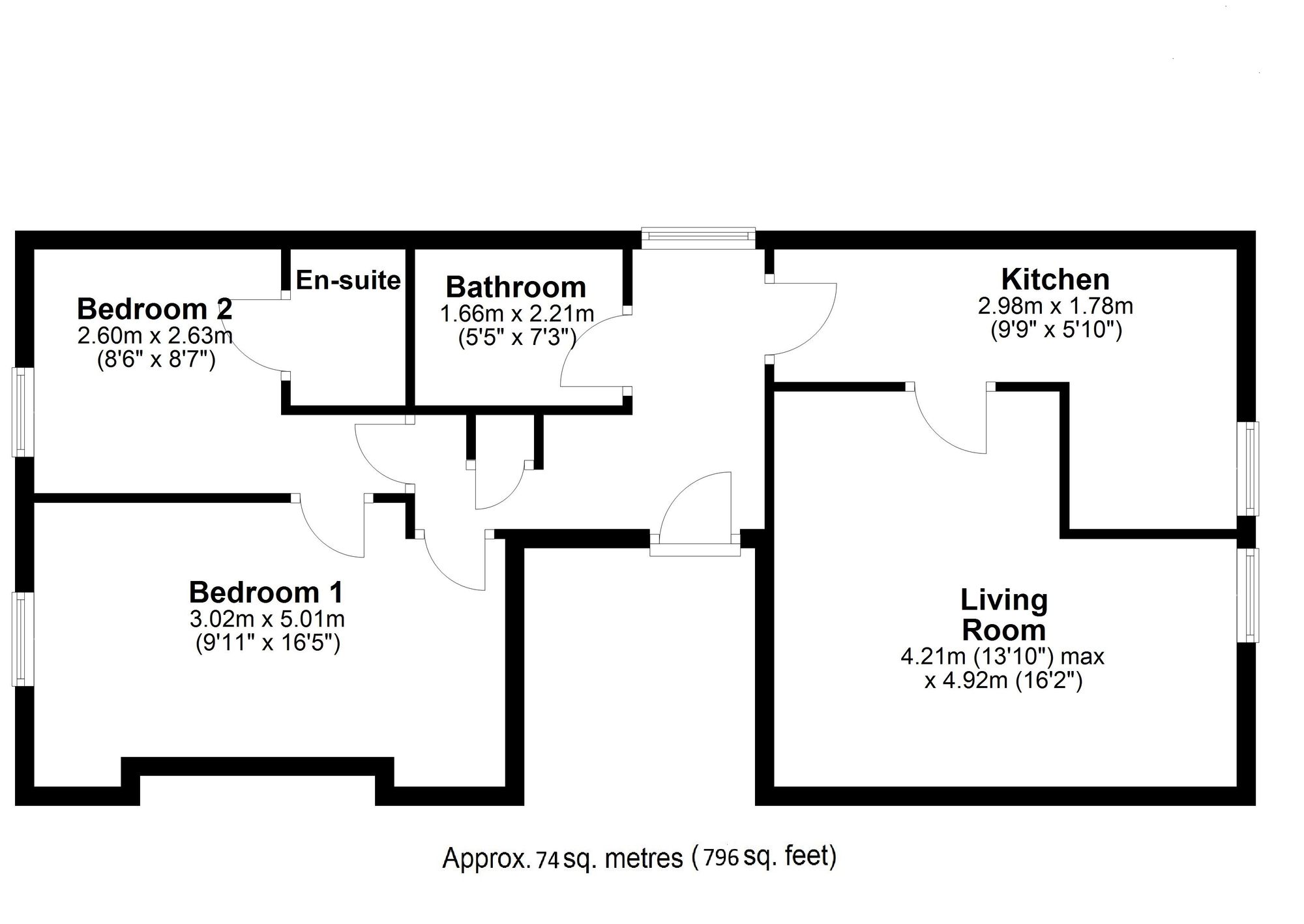 Flat 5, Avenue House Searle Street, Crediton floorplan