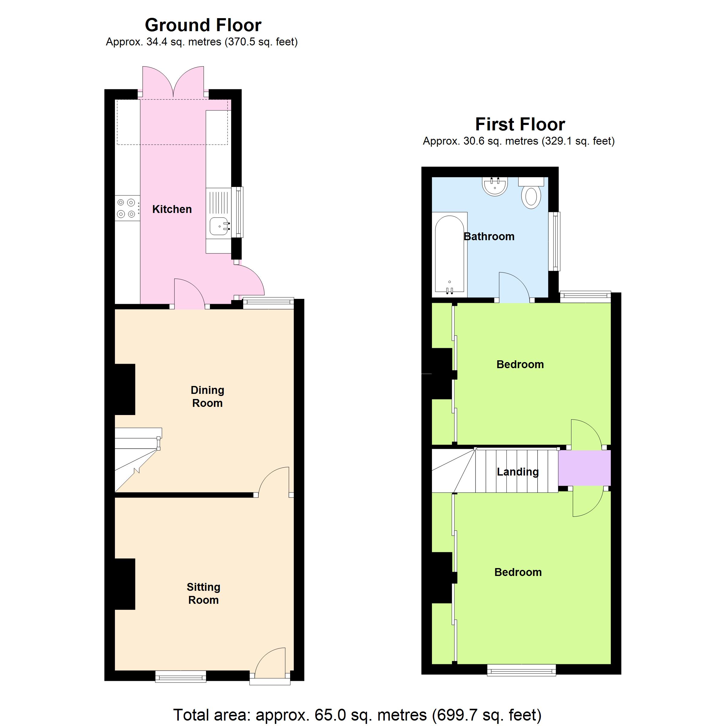 2 Bedrooms Terraced house for sale in Prairie Road, Addlestone KT15