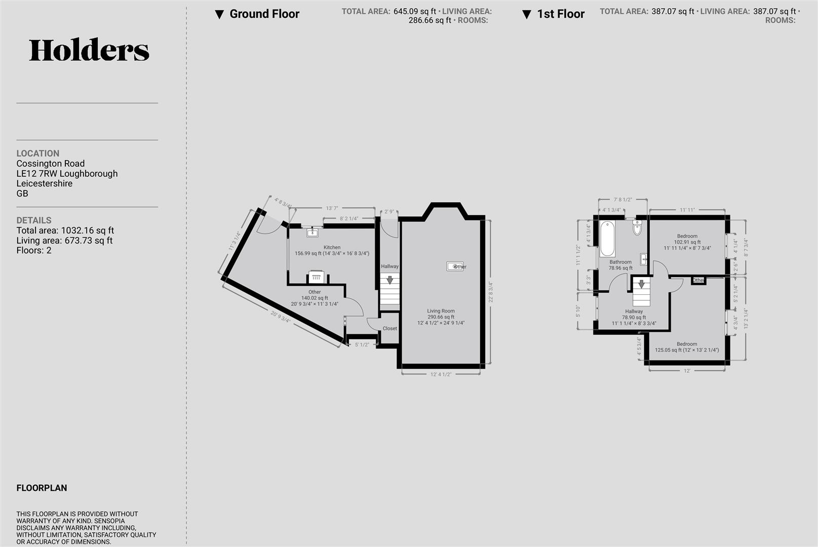 5, Cossington Road, Loughborough floorplan