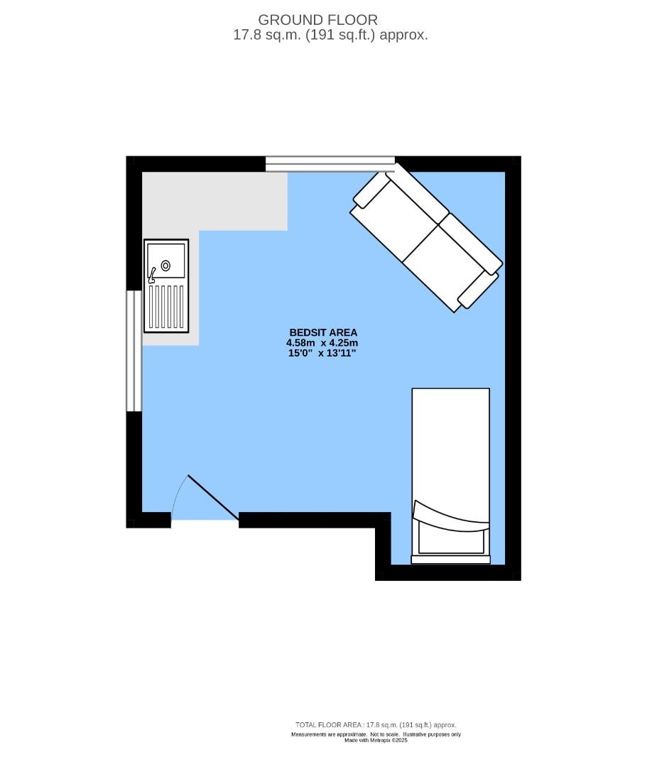 Flat 2, 26 Gladstone Road, Chesterfield floorplan
