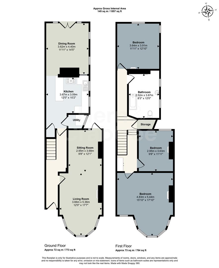 102, Clive Road, Cardiff floorplan