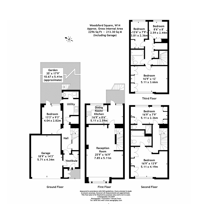 33, Woodsford Square, London, Royal Borough of Kensington and Chelsea floorplan